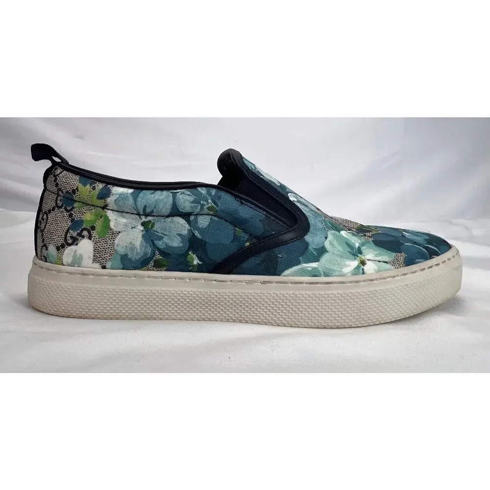 Gucci Supreme Canvas Slip-on US 6 Bloom Flower Print SPB-CA 355693